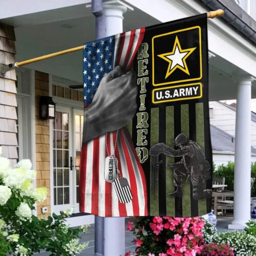 U.S ARMY RETIRED - FLAG 010