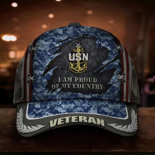 Eagle US Navy Hat Unique US Navy Ball Cap USN Patriotic Gift For Navy Men