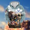 VETERAN UXVET42-AM Premium Microfleece Zip Hoodie