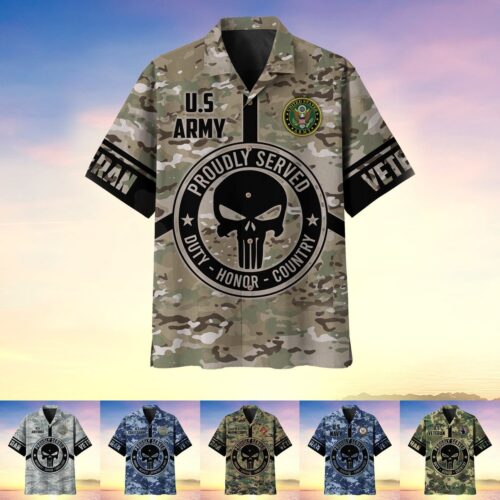 VETERAN UXVET58 Premium Hawaiian Shirt