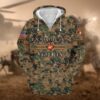 VETERAN UXVET21-AF Premium Microfleece Zip Hoodie