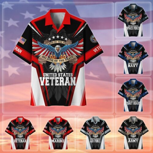 VETERAN UXVET55 Premium Hawaiian Shirt