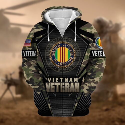 VETERAN UXVET27-VN Premium Microfleece Zip Hoodie