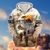 VETERAN UXVET27-VN Premium Microfleece Zip Hoodie