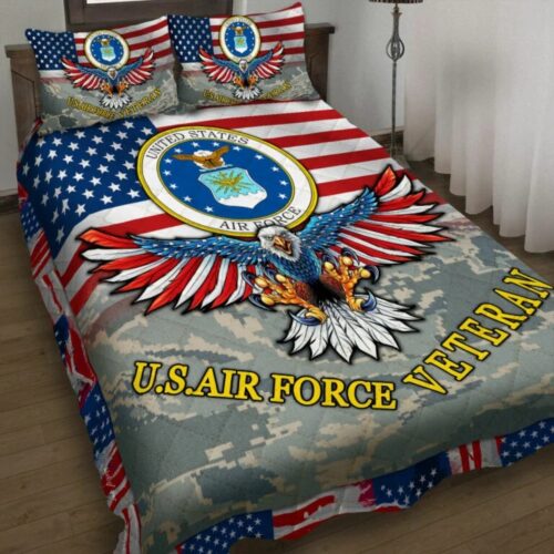 U.S.Air Force Veteran Quilt Bedding Set