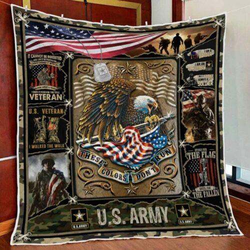 U.S. Army Veteran Quilt Blanket UXVET04QI