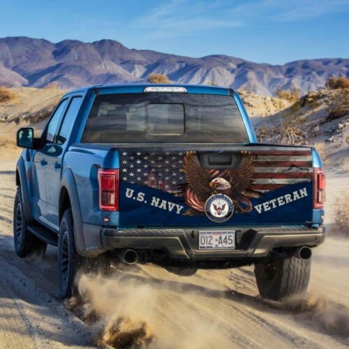 U.S Navy Veteran Truck Tailgate Decal Sticker Wrap Car Accessories