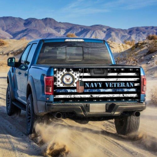 U.S Navy Veteran Truck Tailgate Decal Sticker Wrap Car Accessories