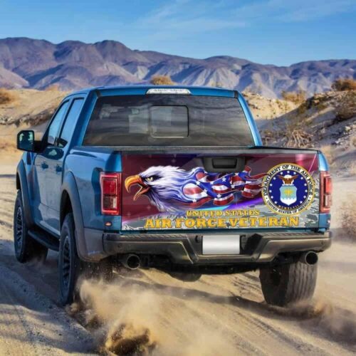 United States Air Force Veteran American Truck Tailgate Decal Sticker Wrap Car Accessories