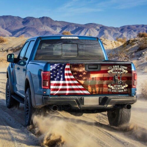 Veteran, All Gave Some Some Gave All Truck Tailgate Decal Sticker Wrap Car Accessories