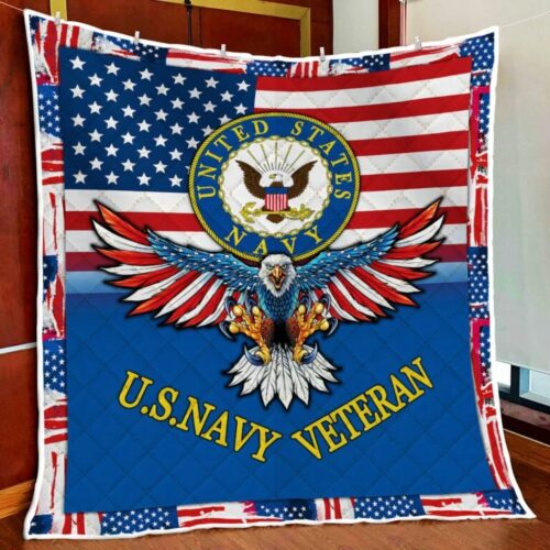 U.S. Navy Veteran Quilt Blanket