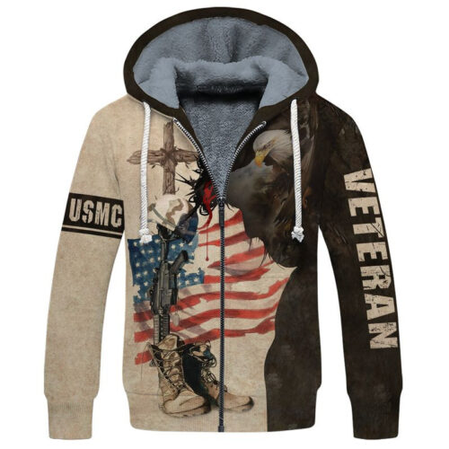 MARINE CORPS HLT-2710-MC-02 Premium Heavy Fleece Zip Hoodie