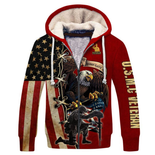 MARINE CORPS NTD-2010-MC-02 Premium Heavy Fleece Zip Hoodie