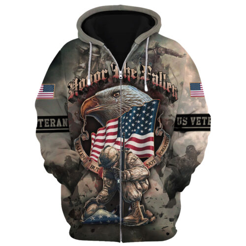 VETERAN DBA-VTR-03 Premium Microfleece Zip Hoodie