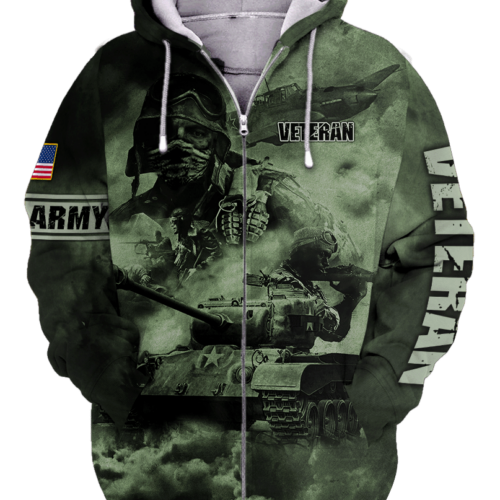 ARMY NTD-2010-AM-01 Premium Microfleece Zip Hoodie