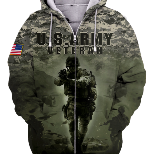 ARMY NTD-1410-AM-01 Premium Microfleece Zip Hoodie