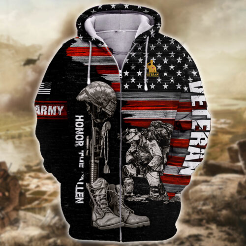 ARMY NTD-1210-AM-01 Premium Microfleece Zip Hoodie