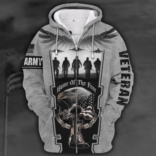 ARMY HLT-2510-AR-01 Premium Microfleece Zip Hoodie