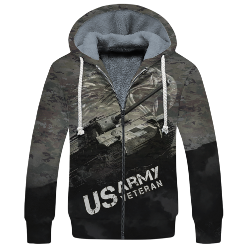 ARMY HLT-3010-AR-02 Premium Heavy Fleece Zip Hoodie