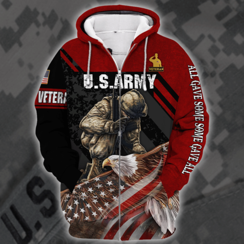 ARMY HLT-1811-AR-01 Premium Microfleece Zip Hoodie