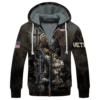 VETERAN DBA-VTR-01 Premium Heavy Fleece Zip Hoodie