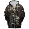 VETERAN HBL-VTR-03 Premium Microfleece Zip Hoodie