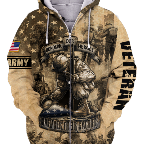 ARMY NTD-1210-AM-02 Premium Microfleece Zip Hoodie