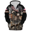 VETERAN NV-VETERAN-12 Premium Microfleece Zip Hoodie