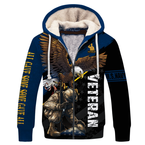 NAVY NTD-2210-NA-01 Premium Heavy Fleece Zip Hoodie