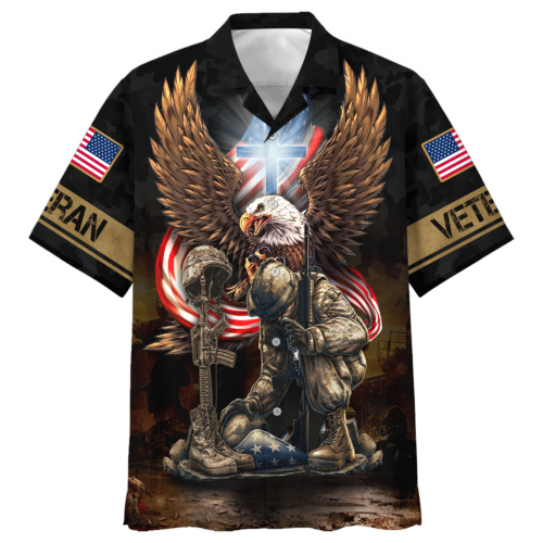 VETERAN NV-VETERAN-14 Premium Hawaiian Shirt