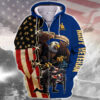 NAVY NTD-1810-NA-01 Premium Microfleece Zip Hoodie