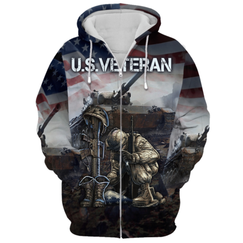 VETERAN NV-VETERAN-25 Premium Microfleece Zip Hoodie