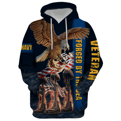 NAVY HLT-0211-NV-01 Premium Microfleece Hoodie