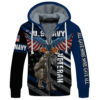 NAVY HLT-2011-NV-01 Premium Heavy Fleece Zip Hoodie