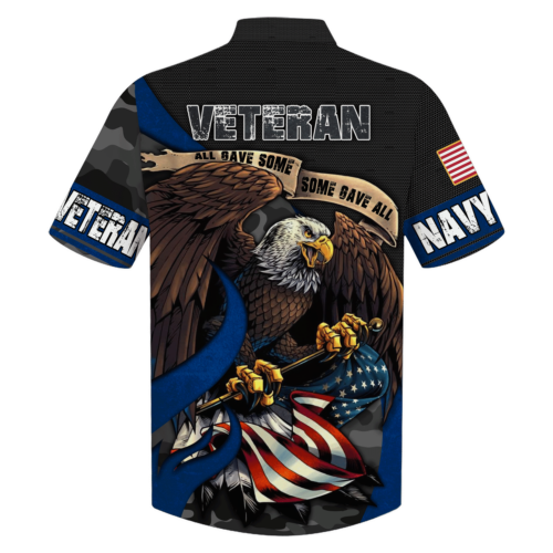 NAVY HLT-2011-NV-01 Premium Hawaiian Shirt