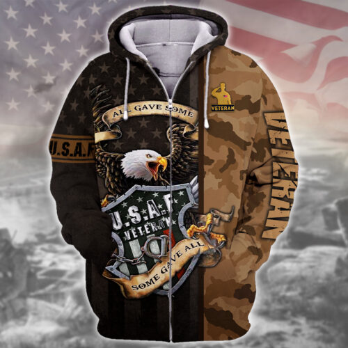 AIR FORCE NTD-0411-AF-01 Premium Microfleece Zip Hoodie