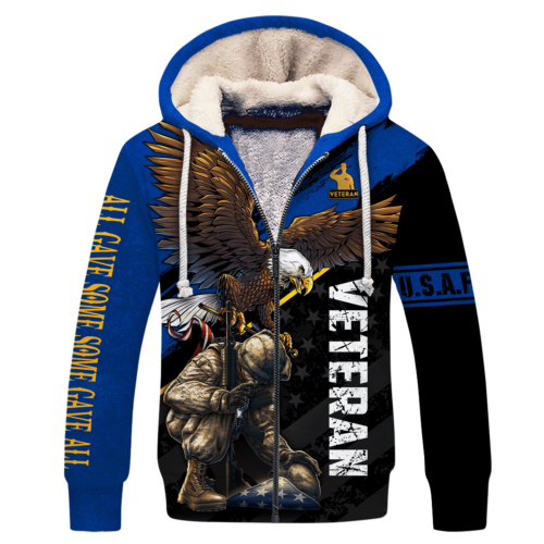 AIR FORCE NTD-2210-AF-01 Premium Heavy Fleece Zip Hoodie