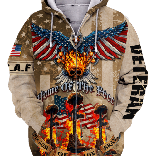 AIR FORCE NTD-1310-AF-01 Premium Microfleece Zip Hoodie