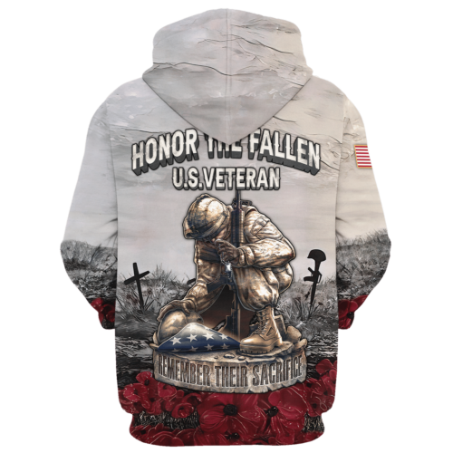 VETERAN HBL-VTR-13 Premium Microfleece Zip Hoodie