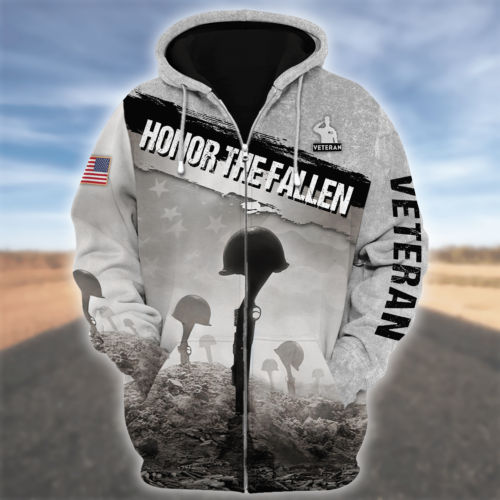 VETERAN HBL-VTR-18 Premium Microfleece Zip Hoodie