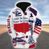 VETERAN HBL-VTR-14 Premium Microfleece Zip Hoodie