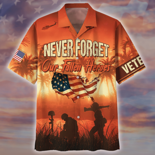 VETERAN NV-VTR49 Premium Hawaiian Shirt