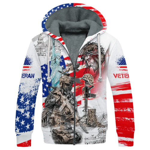 VETERAN NV-VTR-27 Premium Heavy Fleece Zip Hoodie