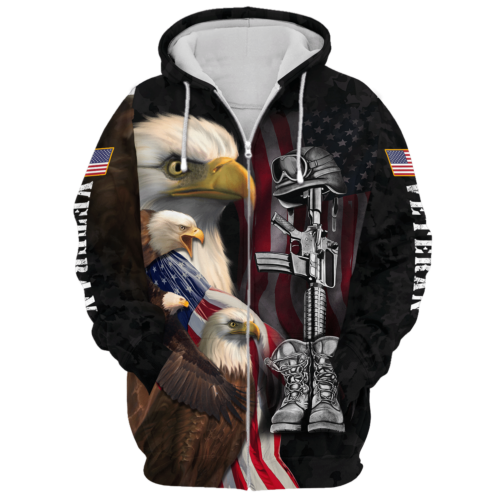 VETERAN NV-VTR-38 Premium Microfleece Zip Hoodie