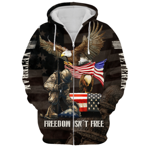 VETERAN NV-VTR-46 Premium Microfleece Zip Hoodie