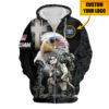 VETERAN HBLVTR58 Premium Microfleece Zip Hoodie