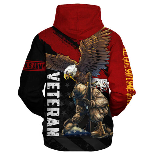 VETERAN HBLVTR46 Premium Heavy Fleece Zip Hoodie