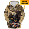 VETERAN HBLVTR51 Premium Microfleece Zip Hoodie