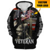 VETERAN HBLVTR58 Premium Microfleece Zip Hoodie