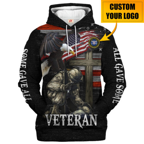 VETERAN HBLVTR62 Premium Microfleece Hoodie